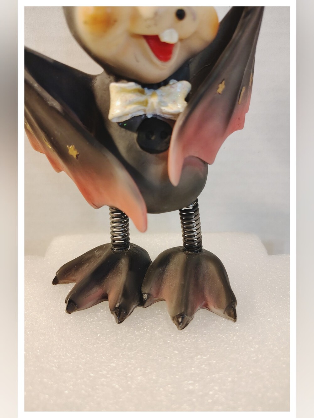 🦇 Bat 🦇 Figure w/Spring Legs Table Decor 6.5" Tall - Picture 3 of 5